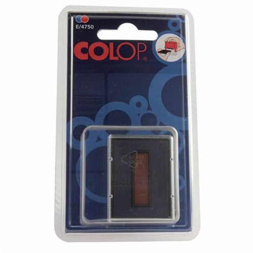 COLOP E4750 Replacement Ink Pad BlueRed (Pack of 2)