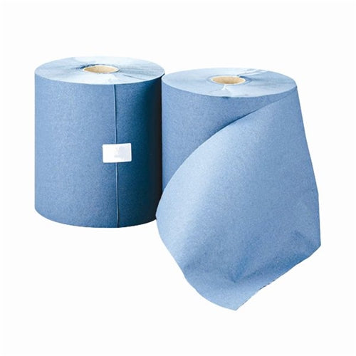 Leonardo 1-Ply Hand Towel Roll Blue (Pack of 6)