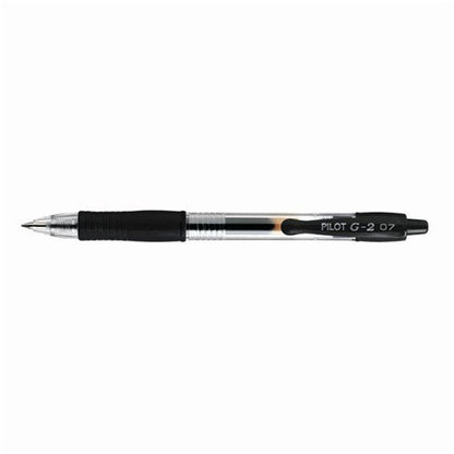 Pilot G207 Gel Ink Retractable Rollerball Pen Black (Pack of 12)