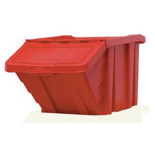 Heavy Duty Storage Bin With Lid Red