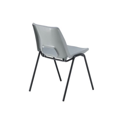 Jemini Stacking Chair 490x475x725mm Polypropylene Grey