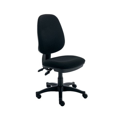 Astin Nesta Operator Chair 2 Lever Upholstered 590x900x1050mm Black