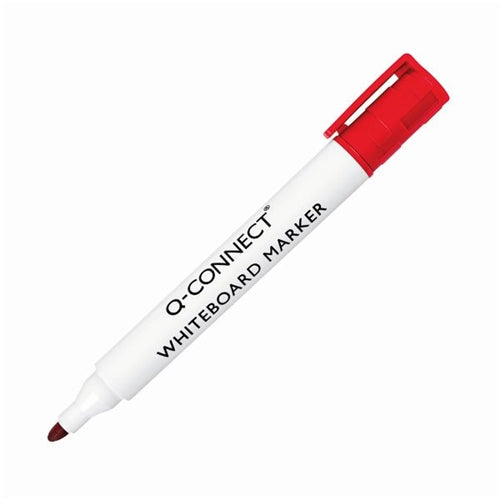 Q-Connect Drywipe Marker Pen Red (Pack of 10)