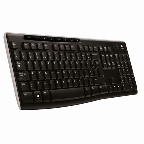 Logitech K270 Wireless Keyboard UK Layout Black