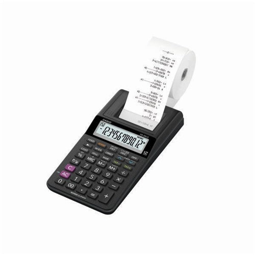 Casio HR-8RCE Printing Calculator Black Compatible with 58mm printing rolls