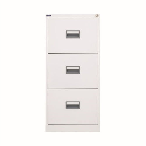 Talos 3 Drawer Filing Cabinet 465x620x1000mm White