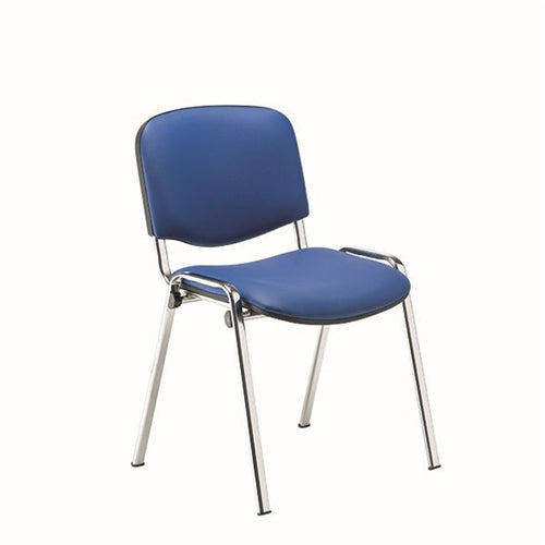 Jemini Ultra Multipurpose Stacking Chair Polyurethane BlackChrome