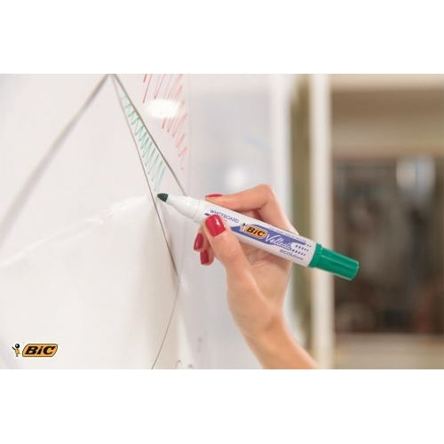 Bic Velleda 1701 Drywipe Marker Green (Pack of 12)