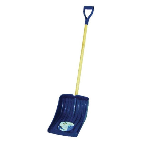 Winter Snow Shovel Navy Blue (Ergonomically Designed with Polypropylene Blade)