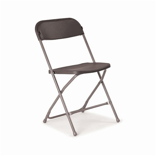 Titan Straight Back Folding Chair 445x460x870mm Charcoal