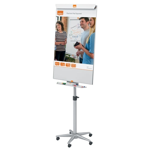 Nobo Barracuda Mobile Flipchart and Drywipe Easel Dark Blue