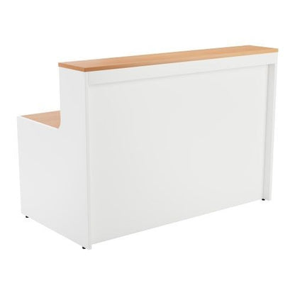 Jemini Reception Unit 1400x800x740mm Beech/White