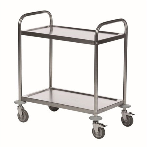 Economy Stainless Steel 2-Shelf Trolley