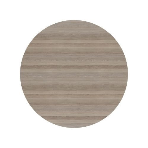 Jemini Round Meeting Table 1100x1100x730mm Grey Oak