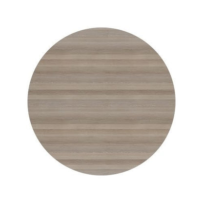 Jemini Round Meeting Table 1100x1100x730mm Grey Oak