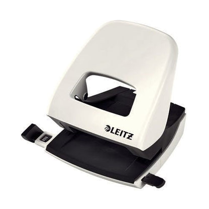 Leitz NeXXt WOW Metal Office Hole Punch Pearl White