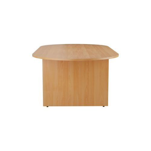 Jemini D-End Meeting Table 2400x1000x730mm Beech