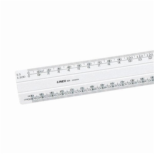 Linex Flat Scale Ruler 11 120-500 30cm White