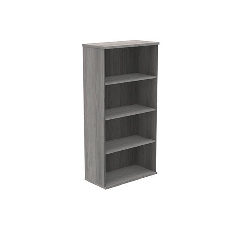 Polaris Bookcase 3 Shelf 800x400x1592mm Alaskan Grey Oa