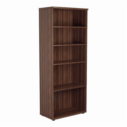 Jemini Wooden Bookcase 800x450x2000mm Dark Walnut