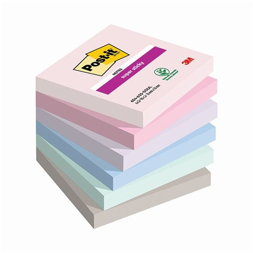 Post-it Super Sticky Notes Soulful 76x76mm 90 (Pack of 6)