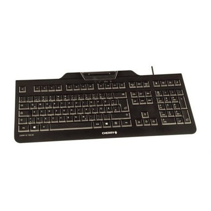 Cherry KC 1000 SC Corded Security Keyboard with Integrated Smartcard Terminal Black