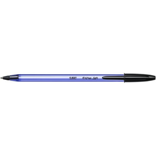 Bic Cristal Soft Ballpoint Pen Medium Black (Pack of 50)