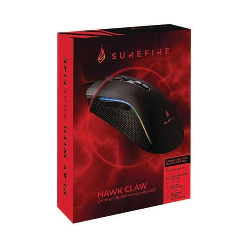 SureFire Hawk Claw Gaming 7-Button Mouse with RGB