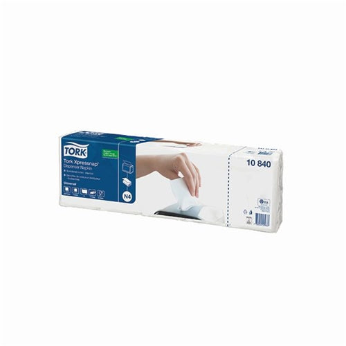 Tork Xpressnap 1-Ply Napkins 4 Fold White (Pack of 1125)