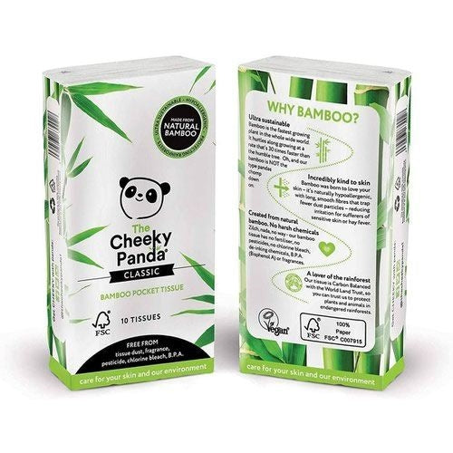 Cheeky Panda Bamboo Pocket Tissue 10 Tissues (Pack of 96)