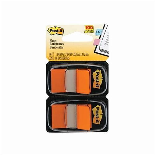 Post-it Index Tabs Dispenser with Orange Tabs (Pack of 2)