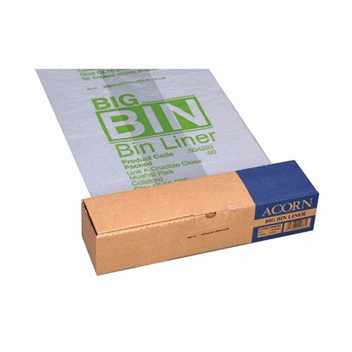 Acorn Big Bin/Twin Bin Heavy Duty Recycling Liner (Pack of 50)