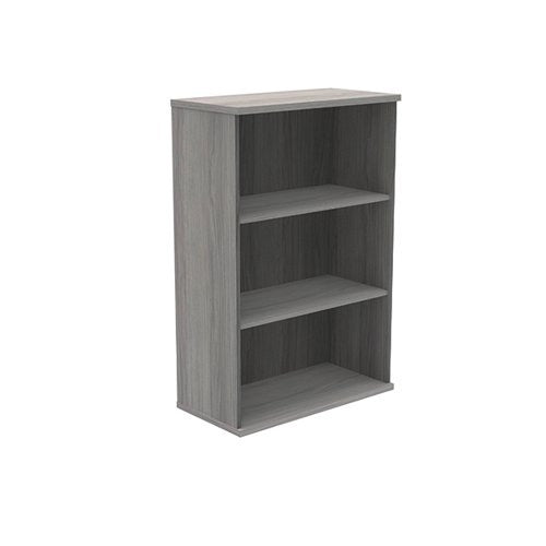 Polaris Bookcase 2 Shelf 800x400x1204mm Alaskan Grey Oak