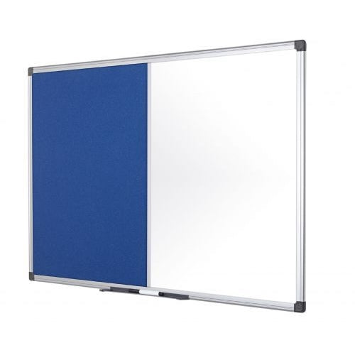 Bi-Office Drywipe and Felt Combination Board 1200x900mm