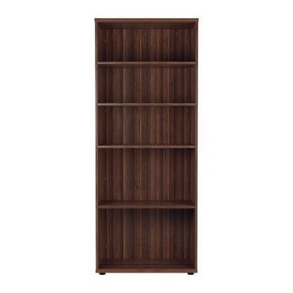 Jemini Wooden Bookcase 800x450x2000mm Dark Walnut