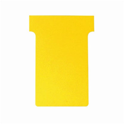 Nobo T-Card Size 2 48 x 85mm Yellow (Pack of 100)