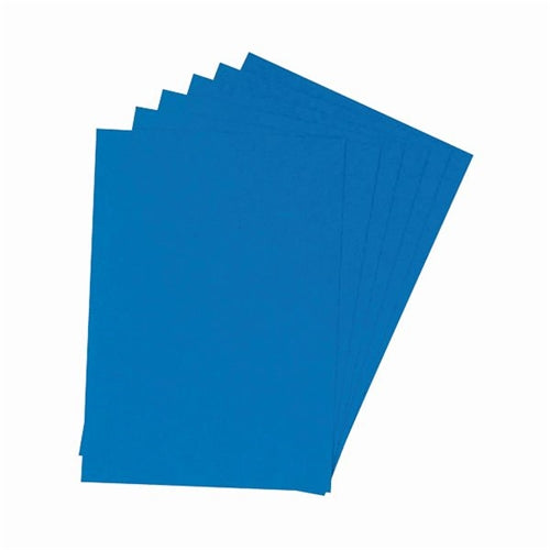 Q-Connect A4 Blue Leathergrain Comb Binder Cover (Pack of 100)