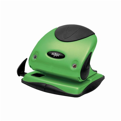 Rexel Choices P225 2 Hole Punch 25 Sheet Green