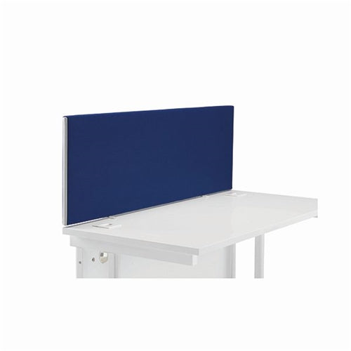 Jemini Straight Desk Mounted Screen 1200x25x400mm Blue