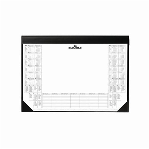 Durable Calendar Desk Mat 590 x 420mm Black