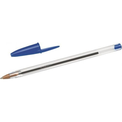 Bic Cristal Ballpoint Pen Medium Blue (Pack of 10)