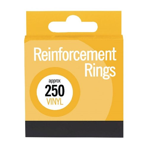 County Stationery Vinyl Reinforcements x250 (Pack of 12)