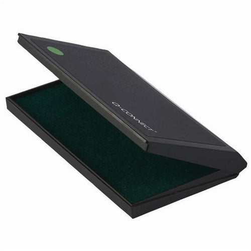 Q-Connect Stamp Pad Metal Case Large 126 x 81mm Green