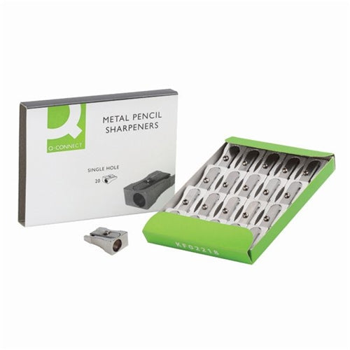 Q-Connect Metal Pencil Sharpener (Pack of 20)