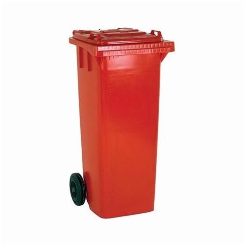 Wheelie Bin 140 Litre Red (W480 x D555 x H1070mm)