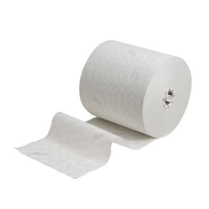 Scott Essential Rolled Paper Hand Towels 1 Ply 350m White (Pack of 6)