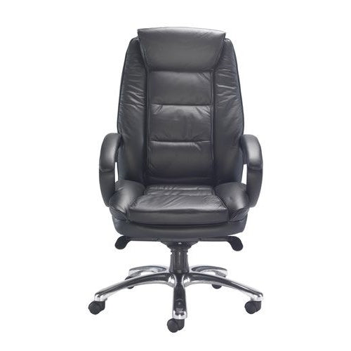 Avior Tuscany High Back Executive Chair 690x780x1140-1220mm Leather Black