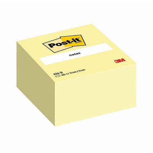 Post-it Note Cube 76x76mm Canary Yellow 450 Sheets