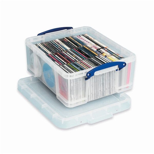 Really Useful 18L Plastic Storage Box with Lid L480xW390xD200mm