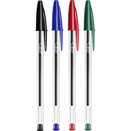 Bic Cristal Ballpoint Pen Medium Assorted (Pack of 10)